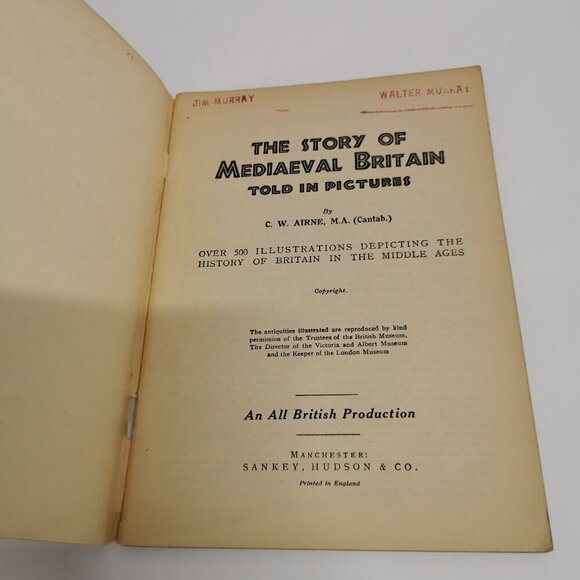 1950s Story of Medieval Britain Told in Pictures Illustrated History Britain - Picture 4 of 8